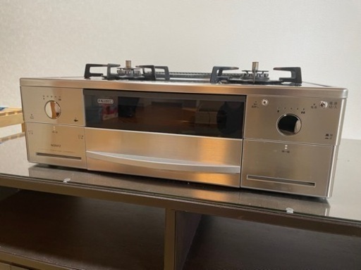 ノーリツ★ガステーブルコンロ★ガラストップ★左側強バーナー★2020年製