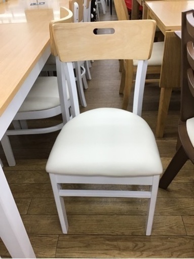 KP-55【ご来店頂ける方限定】新入荷　アウトレット　ダイニング5点セット　ナチュラル×白