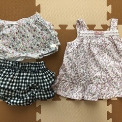 ベビー服　夏服　6着+下着の画像
