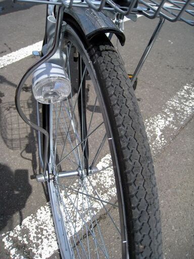 ☆ 27インチ 自転車 6段変速  鍵×2個付き カゴ付き ブラック 黒 ママチャリ シティサイクル 札幌 東区 北20条店