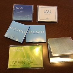 FANCL あぶらとり紙とLAZY SUSAN 銀メッキケース