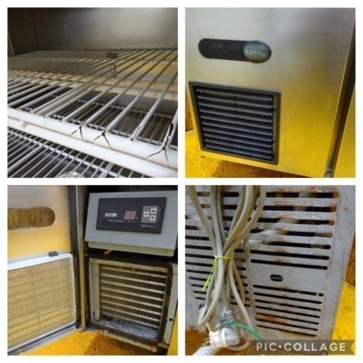 (648-0)サンヨー 舟形台下冷蔵庫 シンク付き コールドテーブル SUR-GL1261S-S W1200D600H800 業務用 