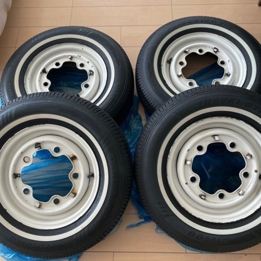 空冷　ワーゲンバス タイプ2 純正ホイール4本 夏タイヤ　センターキャップ