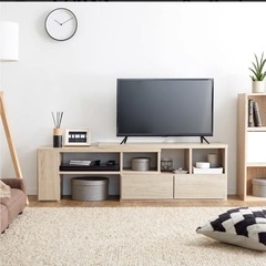 テレビ台 おしゃれ ローボード 伸縮式 テレビボード 中古 オー...