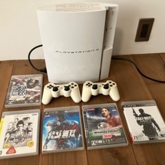 プレステ3本体、コントローラー×2、ソフト5本セット