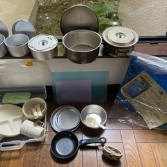 キャンプ用　食器、調理器具等　お譲りしますの画像