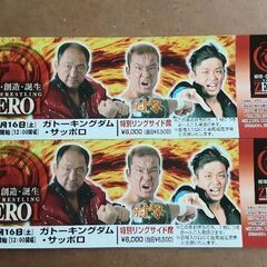 ZERO1 4/16 サッポロガトーキングダム 特別リングサイド...