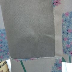 【半額】美品カーテン　綺麗あじさいデザイン　100×175cm　2枚セットの画像