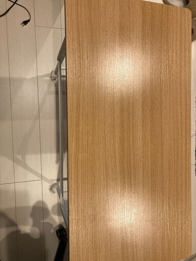折りたたみテーブル　ニトリ　たためるハイテーブル(ツール 8040 NA)