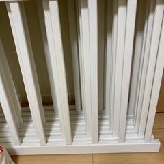 ベビーサークル　木製　ホワイト　の画像