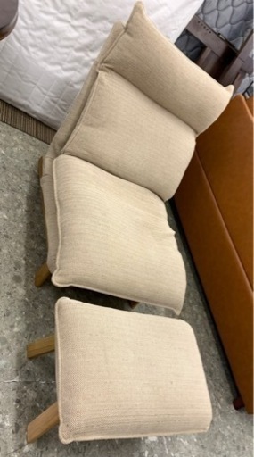 無印良品！オットマン付きリクライニングソファ
