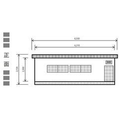 10.5帖★物置より安い新品プレハブDIY組立キットDVD図面無料送付★住宅.物置.ログハウス.倉庫.事務所.塾教室.運送はチャーター便ですの画像