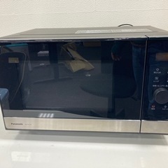 【現状品】Panasonic パナソニック 22L 単機能 電子レンジ NE-FL222-K メタルブラック