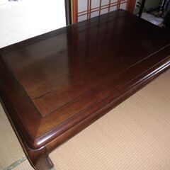 【畳部屋で使う四人掛けの座卓です！！こたつ器具が付いています】座...