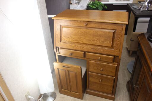 ★特別価格 美品 大幅値下げ！★葉山家具 ライディングドレッサーデスク（イス付）★大田区、品川区配送・設置無料★店頭取引