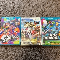 WiiUカセット2つ Wiiカセット1つ