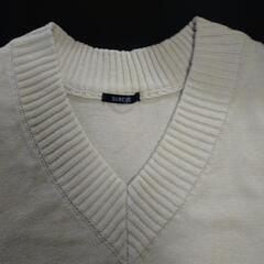 生成り　ベスト　4Lの画像