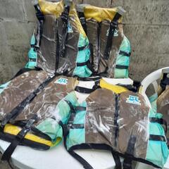 ライフジャケット　セット　除菌済み　夏間近の画像