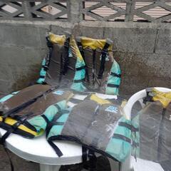 ライフジャケット　セット　除菌済み　夏間近の画像