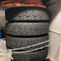 値下げしました。トーヨー　オープンカントリーRT 185/85r16 4本　アルミなし　ジムニー　タイヤの画像