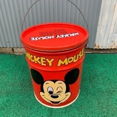 ビンテージ、ミッキーマウス、ペール缶