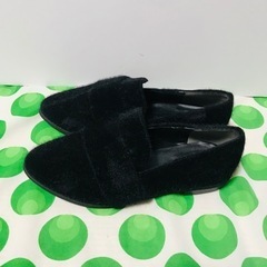 【新品未使用・長期保管品】ファーパンプス・シューズ Mサイズ靴の画像