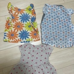 ブランシェス　GAP 女の子 半袖トップス3枚セット90の画像