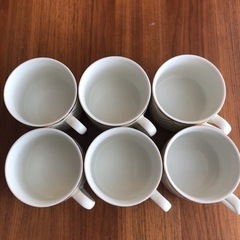 H&M home ホワイト　ゴールド　マグカップ　の画像