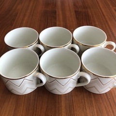 H&M home ホワイト　ゴールド　マグカップ　