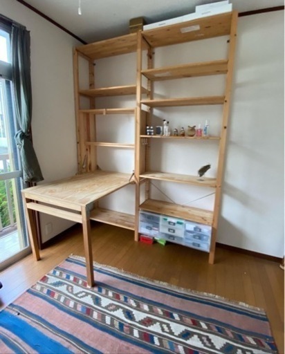 IKEA IVARシリーズ　本棚・机セット