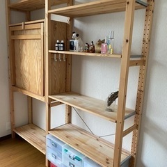 IKEA IVARシリーズ　本棚・机セットの画像