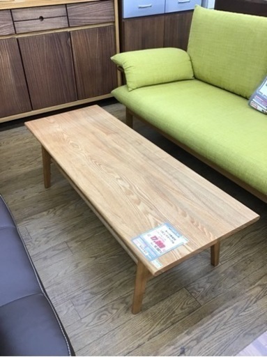 KP-63【ご来店頂ける方限定】オーク無垢材　リビングテーブル　ナチュラル