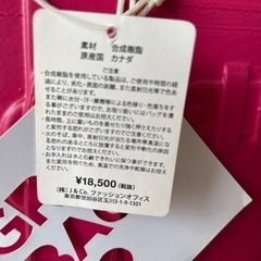 18,500円が　→   2,000円！カナダCanada製　完全防水トートバッグ　未使用　汚れ有りの画像