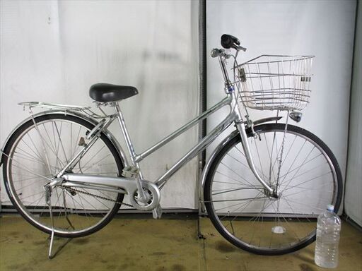 B905　限定特価　整備済み★ブリヂストン　プレビオ　シルバー★ 中古自転車 【27インチ 】