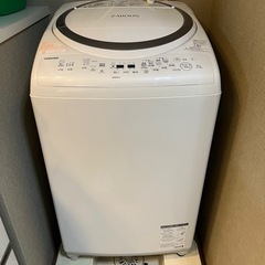 TOSHIBA 洗濯機　ザブーン　8kg 約3年使用　美品