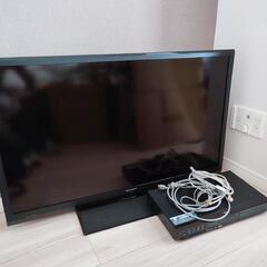 SHARP AQUOS　40型液晶テレビ＆BDレコーダー　セットの画像