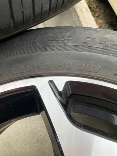 225 55 R18 サマータイヤ ブリジストン　デューラー　4本　ホイール付き