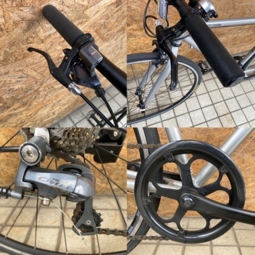 アサヒサイクル RACING SD700A DP780 シルバー　軽量クロスバイク