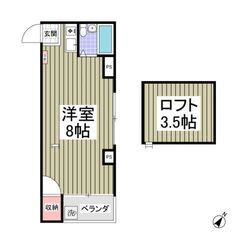 💖初期費用0円対応可能💖上毛電鉄「中央前橋」駅徒歩9分🌟最上階・1Ｒ（ロフト付き）🎵管理番号「136391」  - 前橋市