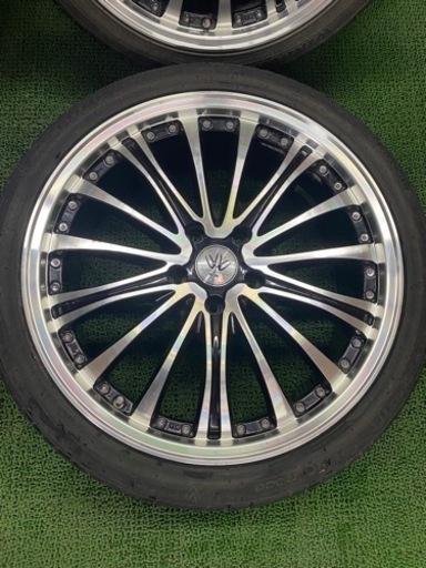No.614 バドックス ロクサーニ EX 19×7.5J +55 114.3 5H 225/40R19 中古アルミ 美品 4本セット ノア ヴォクシー 等