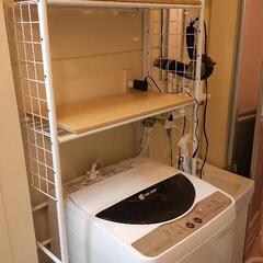 洗濯機ラック ランドリーラック LSH-200W　中古　5/19まで(急ぎ)の画像