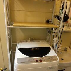 洗濯機ラック ランドリーラック LSH-200W　中古　5/19まで(急ぎ)の画像