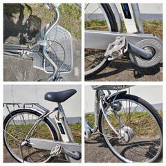 【商談中】電動アシスト自転車☆再生充電機能付き！SANYO ENELOOP CY-SPF226 3.1AH ３段 26型　LED　SILVERの画像