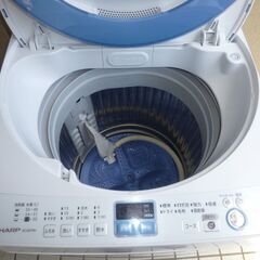 シャープ７キロ全自動洗濯機①の画像