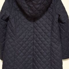無印　レディース　キルティングコート紺色　サイズS　の画像