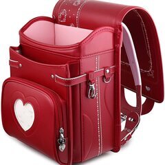 【新品】大人気 女の子ランドセル ネックレスモデル ワインレッド 6年保証 全国送料無料 スクールバック 小学生通学カバンの画像