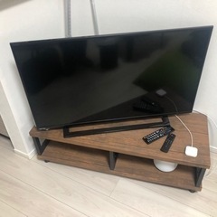 液晶テレビ　40インチ　REGZA テレビ台　fire TV stick付き