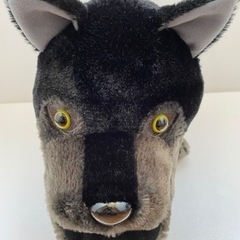 シャクレプラネット ブラックオオカミ Big ぬいぐるみの画像