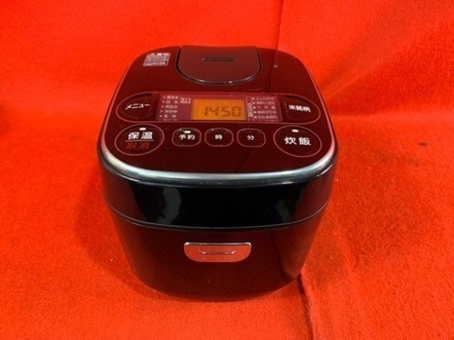 アイリスオーヤマ ジャー炊飯器 3合炊き RC-MA30AZ-B 2017年 内釜キズあり