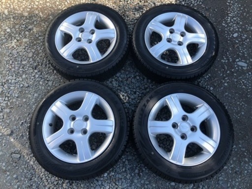 ★ダイハツ純正14インチアルミホイール付きスタッドレスタイヤ VRX2溝有り★